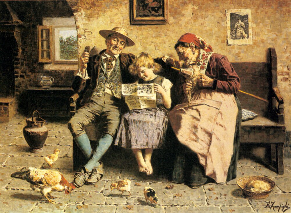 Zampighi_Eugenio_Reading_The_News