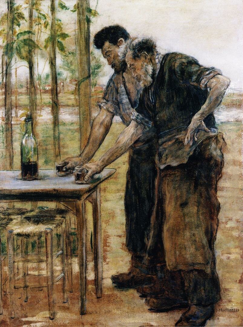 Raffaelli_Jean_Francois_Blacksmiths_taking_a_Drink