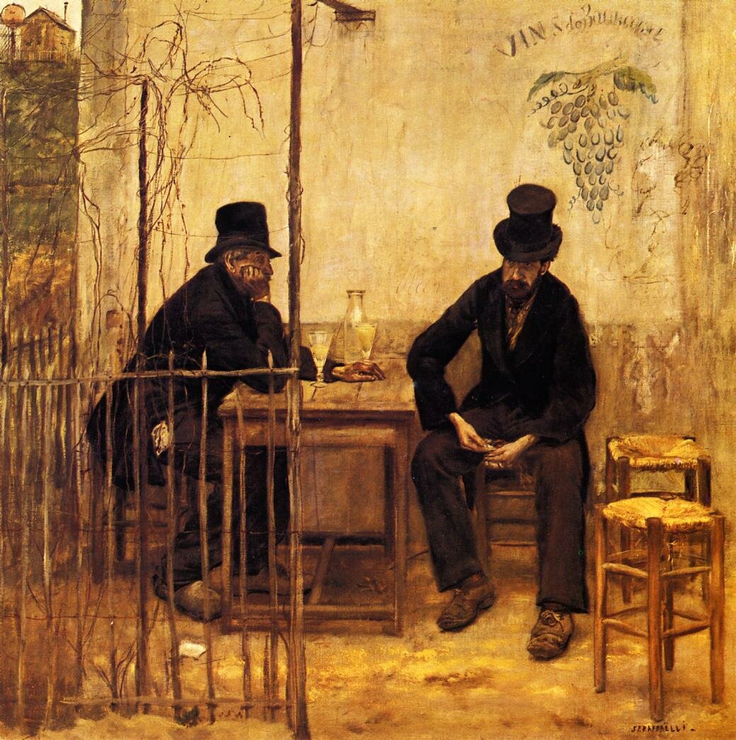 Raffaelli_Jean_Francois_The_Absinthe_Drinkers