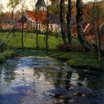 Frits_Thaulow_The_Old_Church_by_the_River