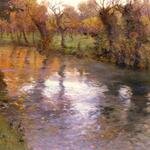 Thaulow_Frits_An_Orchard_On_The_Banks_Of_A_River