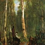 Hill_Thomas_Artist_at_His_Easel_in_the_Woods