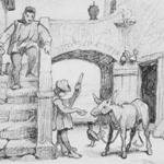 Vedder_Elihu_The_Fable_Of_The_Miller_His_Son_And_The_Donkey_No_1