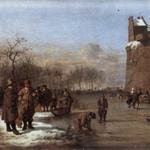 VELDE_Adriaen_van_de_Amusement_On_The_Ice