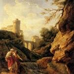 Vernet_Claude_Joseph_Two_Female_Peasants_By_A_Waterfall