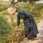 Gilbert_Victor_Gabriel_Lady_In_A_Garden