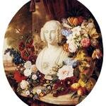 Sartorius_Virginie_De_A_Still_Life_With_Assorted_Flowers_Fruit_And_A_Marble_Bust_Of_A_Woman