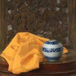 Weidong_Wang_Still_Life_with_Qing_Carving_and_Vase_1634_40