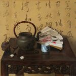 Weidong_Wang_Still_Life_with_Teapot_and_Fan_1632_40