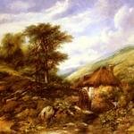 Watts_Frederick_William_An_Overshot_Mill_In_A_Wooded_Valley