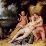 Cornelisz Cornelis Venus And Adonis With Cupid In A Landscape