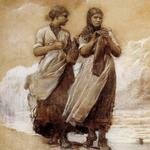 Homer_Winslow_Fishergirls_on_Shore_Tynemouth