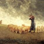 Homer_Winslow_Shepherdess_Tending_Sheep