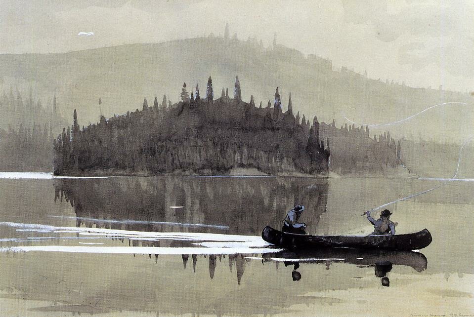 Homer_Winslow_Two_Men_in_a_Canoe