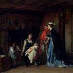 Baugniet_Charles_La_Visite_De_La_Nourrice