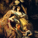 Monticelli_Adolphe_Empress_Eugenie_And_Her_Attendants