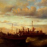 Monticelli_Adolphe_Joseph_Thomas_Italian_Fishing_Vessels_At_Dusk