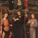 ISENBRANT_Adriaen_Archangel_St_Michael_St_Andrew_and_St_Francis_of_Assissi