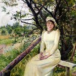 Christian_Krohg_Ung_Kvinne_Pa_En_Benk_(Young_Woman_on_a_Bench)