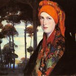 Zaragoza_Fernando_Sotomayor_Y_S_Peasant_Woman_By_A_Wooded_Forest