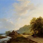 Koekkoek_Barend_Cornelis_A_Summer_Landscape_With_Travellers_On_A_Path