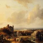 Koekkoek_Barend_Cornelis_An_Extensive_River_Landscape_With_Travellers