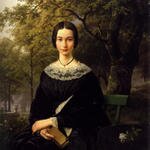 Koekkoek_Barend_Cornelis_Portrait_Of_A_Young_Lady