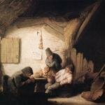 OSTADE_Adriaen_Jansz_van_Village_Tavern_With_Four_Figures