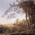 CUYP_Aelbert_Evening_landscape_With_Horsemen_And_Shepherds