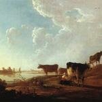 CUYP_Aelbert_River_Scene_With_Milking_Woman