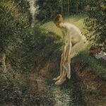 Pissarro_Bather_in_the_Woods_1895