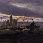 FRIEDRICH_Caspar_David_Boats_In_The_Harbour_At_Evening