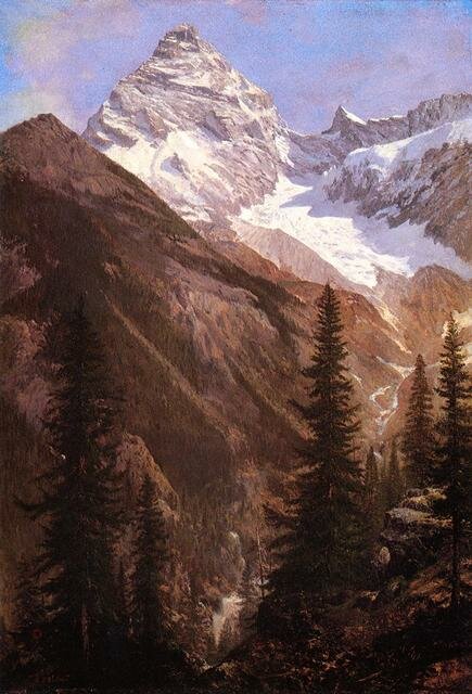 Bierstadt_Albert_Canadian_Rockies_Asulkan_Glacier