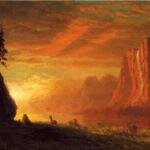 Bierstadt_Albert_Deer_at_Sunset