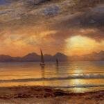 Bierstadt_Albert_Sunset_over_a_Mountain_Lake