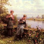 Knight_Daniel_Ridgeway_Maria_And_Madeleine_Fishing