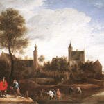 TENIERS_David_the_Younger_A_View_Of_Het_Sterckshof_Near_Antwerp