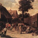 TENIERS_David_the_Younger_Peasants_Dancing_Outside_An_Inn