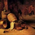 Teniers_David_An_Interior_Scene_With_Pots_Barrels_Baskets_Onions_And_Cabbages