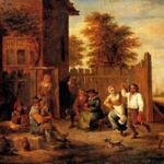 Teniers_David_Peasants_Merrymaking_Outside_An_Inn