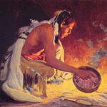 Indian_by_Firelight