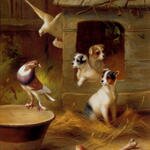 Hunt_Edgar_Pigeons_And_Puppies