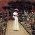 Leighton_Edmund_Blair_Lady_in_a_Garden