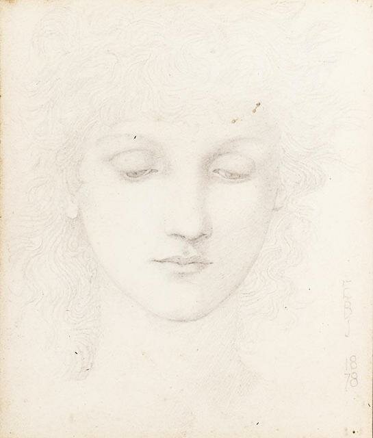 Burne_Jones_Edward_Coley_Head_of_a_Girl