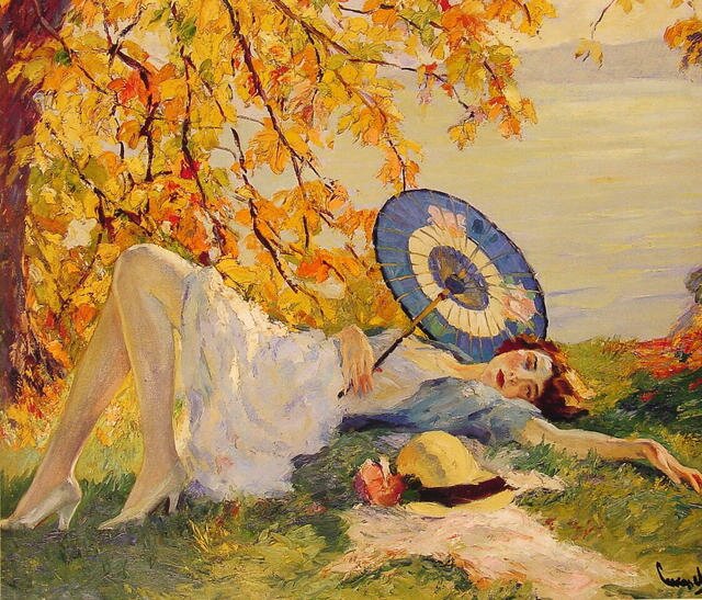 Woman_Reclining_by_a_Lake