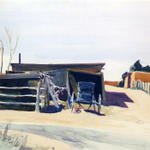 Hopper_Edward_Adobes_And_Shed_New_Mexico