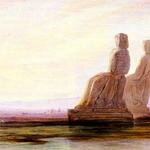 Lear_Edward_The_Plain_Of_Thebes_With_Two_Colossi