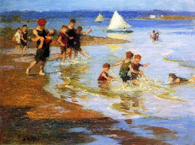 Pothast_Edward_Children_at_Play_on_the_Beach