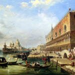 Pritchett_Edward_The_bacino_Venice_Looking_Towards_The_Grand_Canal