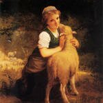 Munier_Young_Girl_with_Lamb